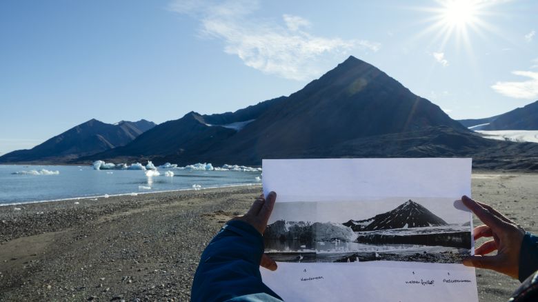 Swedish Photographer Christian Aslund visited Svalbard, in the Arctic Circle, to document the retreat of glaciers. He found that they look very different from archival images taken up to a century ago.